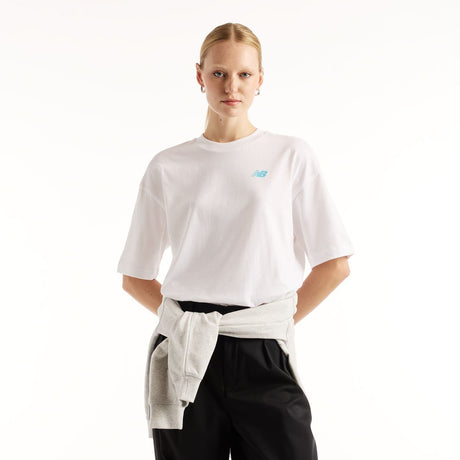 New Balance Women's Collage Oversized T-Shirt-1