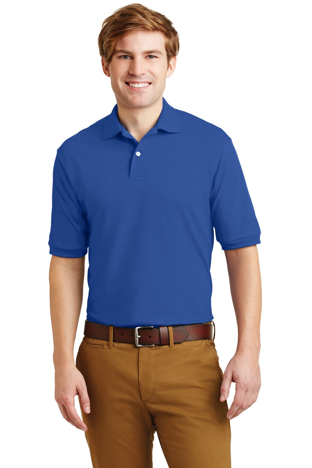 Jerzees Men's - SpotShield 5.4-Ounce Jersey Knit Sport Shirt. 437M JERZEES