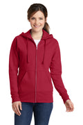 Port & Company Women's Core Fleece Full-Zip Hooded Sweatshirt