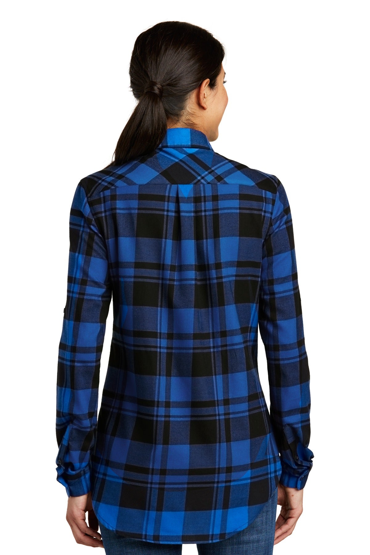 Port Authority® Ladies Plaid Flannel Tunic