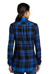 Port Authority® Ladies Plaid Flannel Tunic