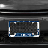 Rico Industries NFL  Indianapolis Colts Wave 12" x 6" Chrome License Plate Frame-1