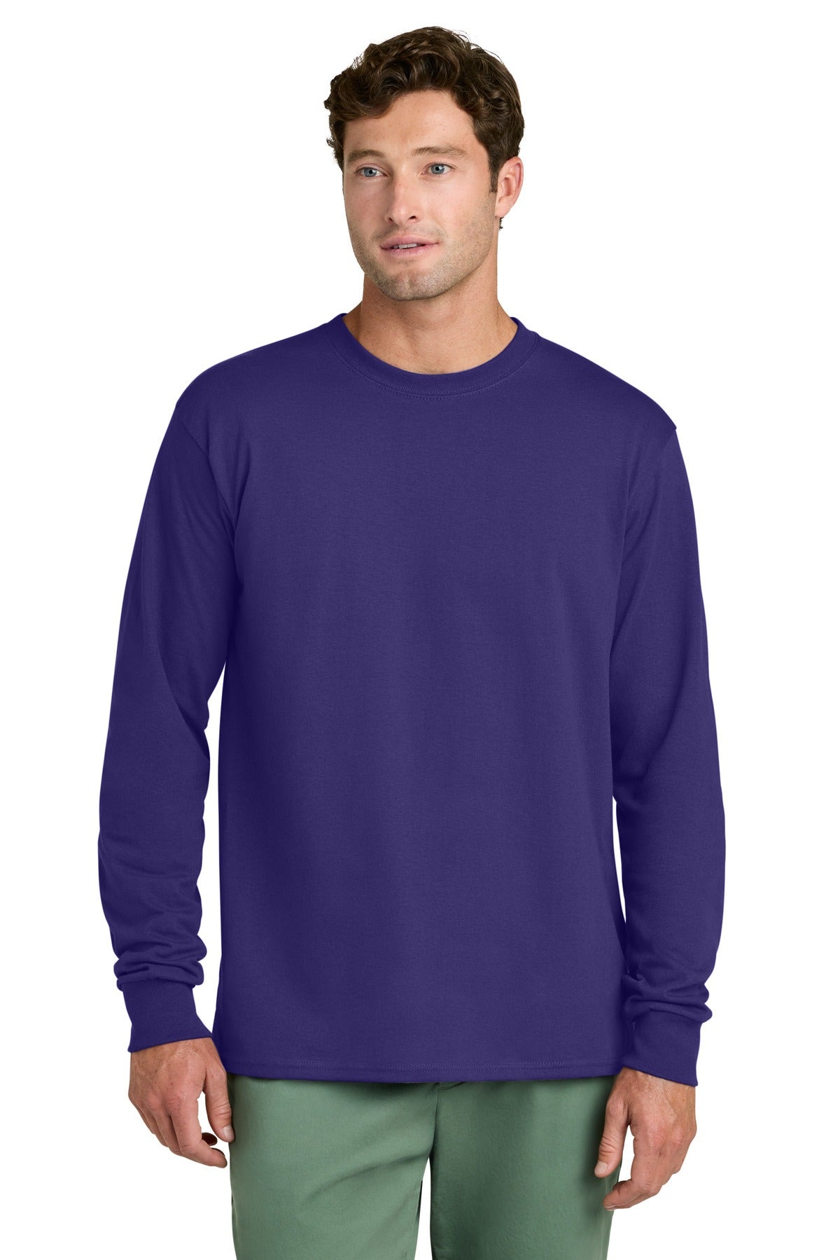 Port & Co Men's   Long Sleeve Core Cotton Tee