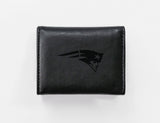 Rico Industries NFL  New England Patriots  Laser Engraved Faux Leather Trifold Wallet-1
