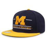 The Game Headwear Michigan Flat Brim Snapback Hat