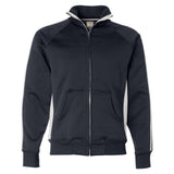 J. America Men's Vintage Poly Fleece Track Jacket 8858 Mens Apparel Jackets & Vests