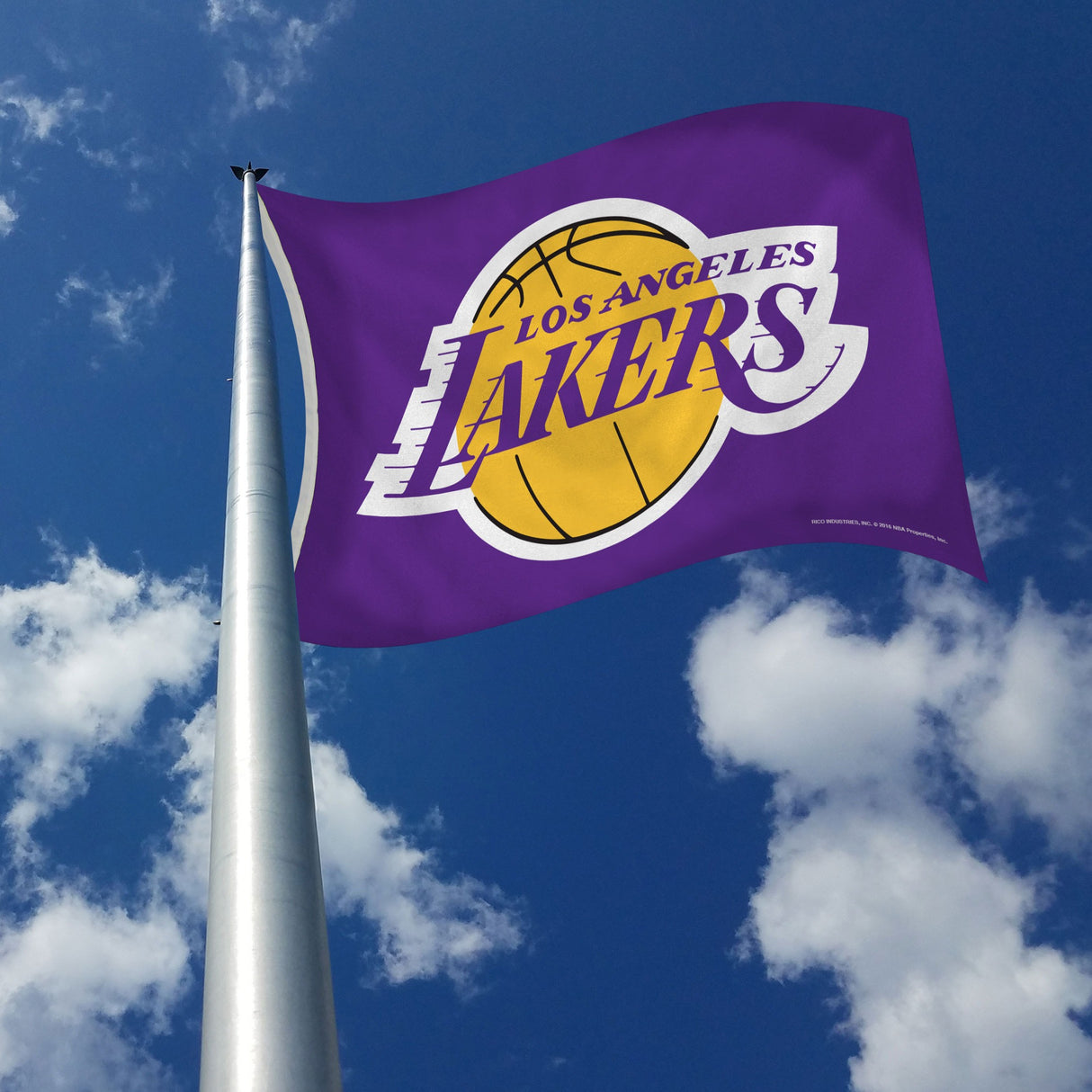 Rico Industries NBA  Los Angeles Lakers Purple 3' x 5' Banner Flag-2
