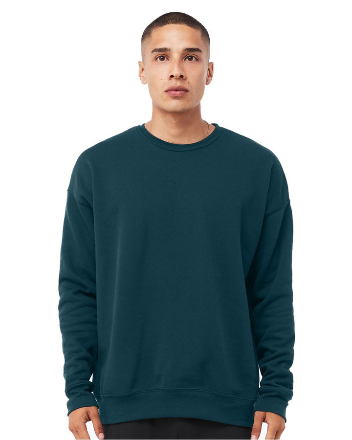 BELLA + CANVAS Men's Sponge Fleece Drop Shoulder Crewneck Sweatshirt