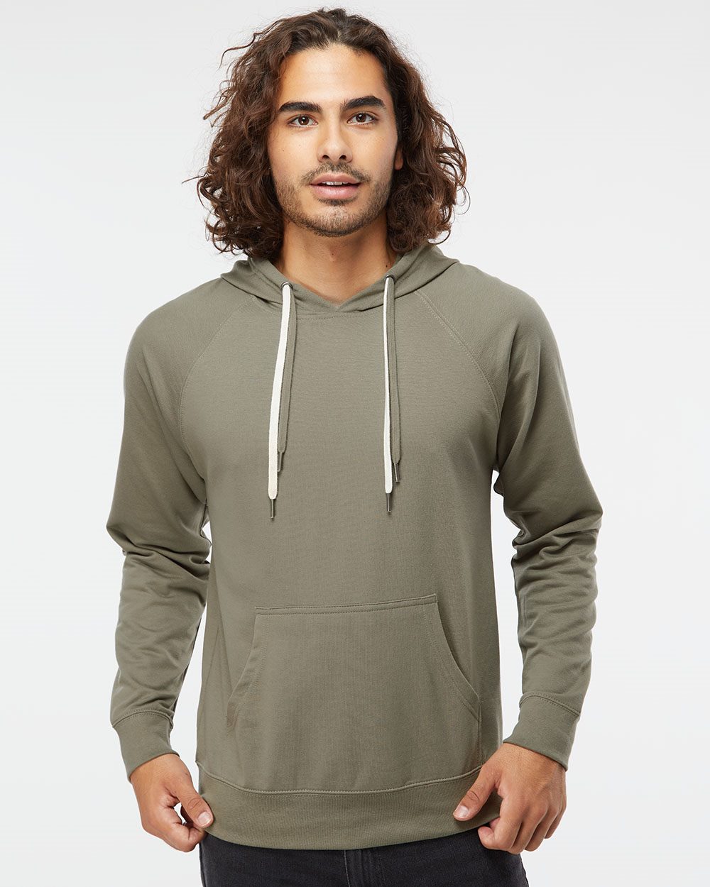 Independent Trading Co. Icon Unisex Lightweight Loopback Terry Hooded Sweatshirt