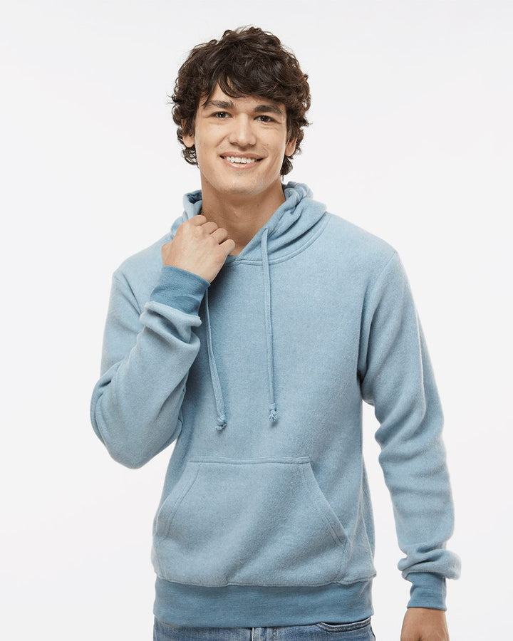 J. America Men's Flip Side Fleece Hooded Pullover J. America