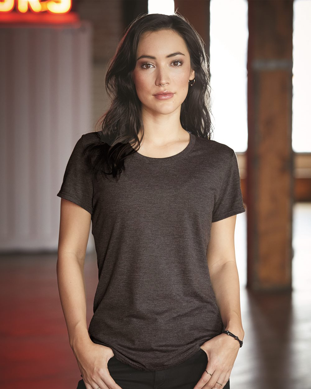 Gildan Women's Softstyle Tri-Blend Short Sleeve Tee 6750L Gildan