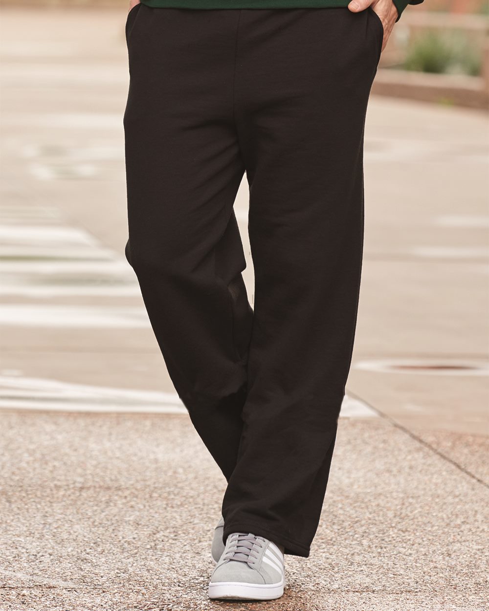 JERZEES Men's NuBlend Open Bottom Sweatpants with Pockets JERZEES