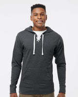 J. America Men's Jersey Sport Lace Hooded Pullover J. America