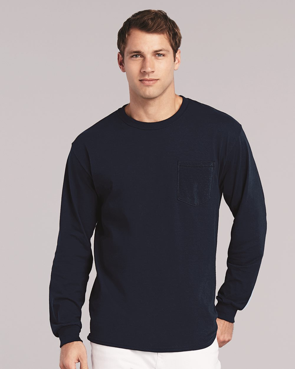Gildan - Ultra Cotton® Long Sleeve Pocket T-Shirt Gildan