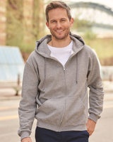 JERZEES Men's Super Sweats NuBlendÂ® Full-Zip Hooded Sweatshirt JERZEES