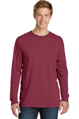 Port & Company - Men's Beach Wash Garment-Dyed Long Sleeve Tee Mens Apparel Shirts & Tops