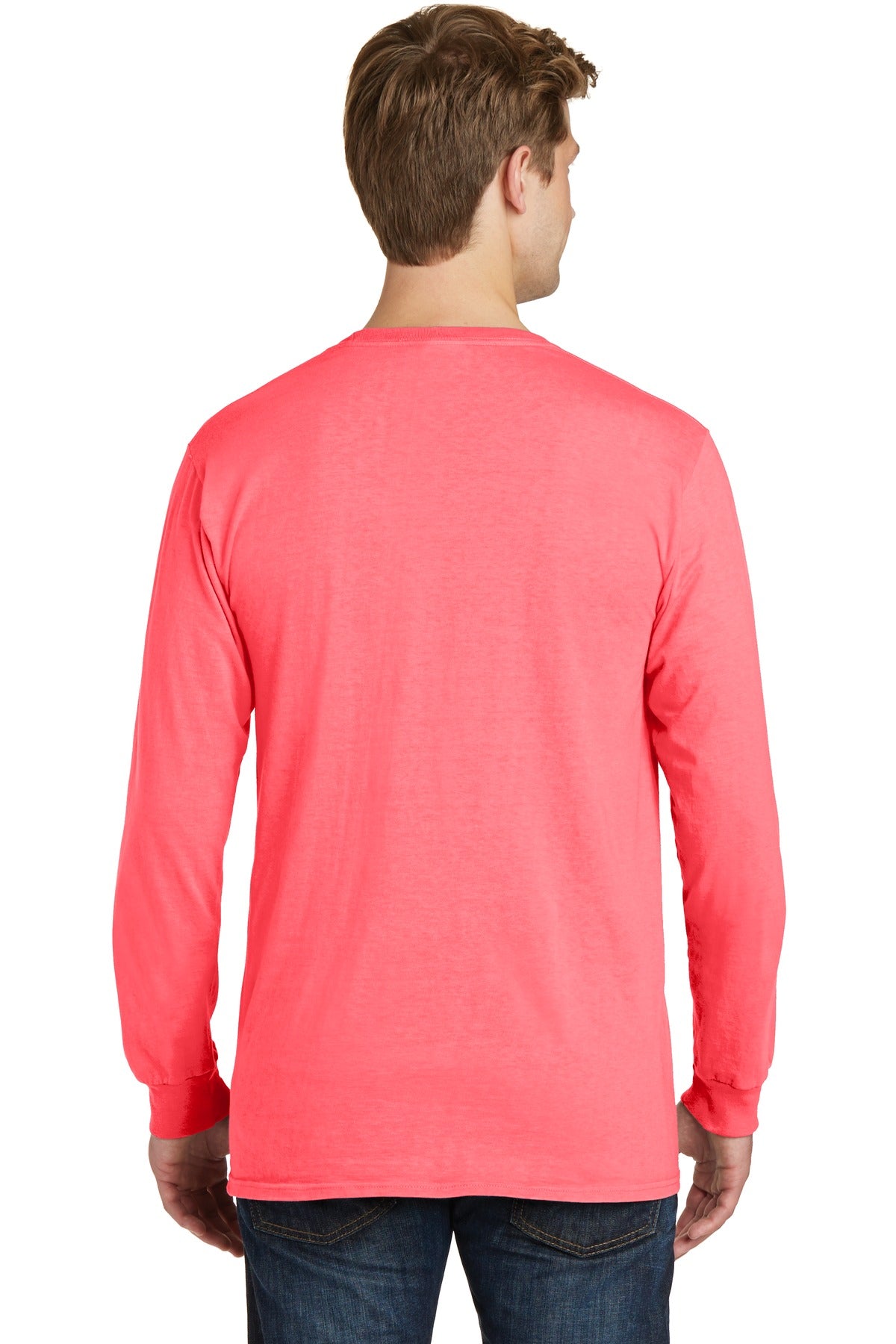 Port & Company - Men's Beach Wash Garment-Dyed Long Sleeve Tee Mens Apparel Shirts & Tops