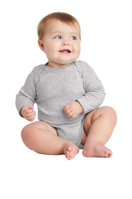 Rabbit Skins Infant Long Sleeve Baby Rib Bodysuit Rabbit Skins