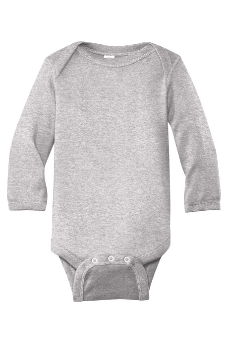 Rabbit Skins Infant Long Sleeve Baby Rib Bodysuit Rabbit Skins