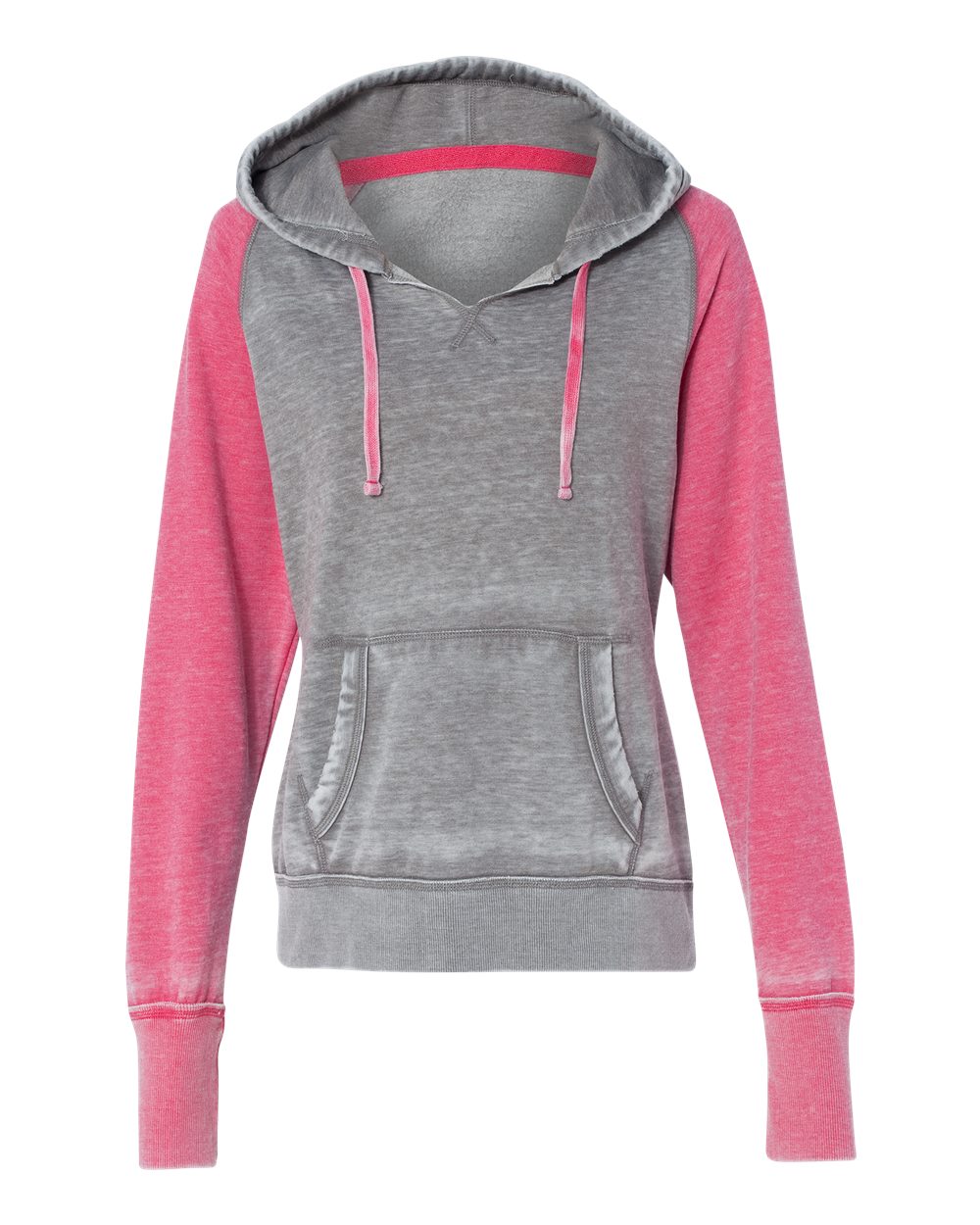 J. America Women's Zen Contrast Pullover Hoodie 8926
