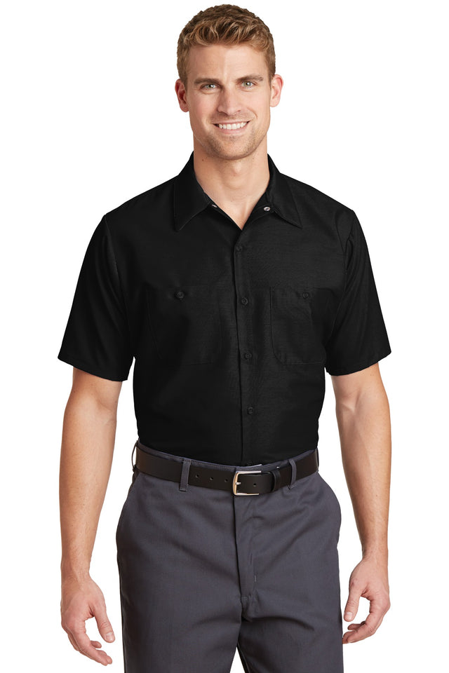 Red Kap Men's Short Sleeve Industrial Work Shirt Corporate Apparel Shirts & Tops