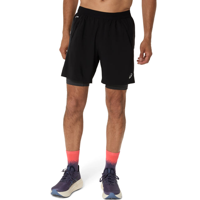 Asics Men's Road 2-N-1 7-Inch Shorts-1