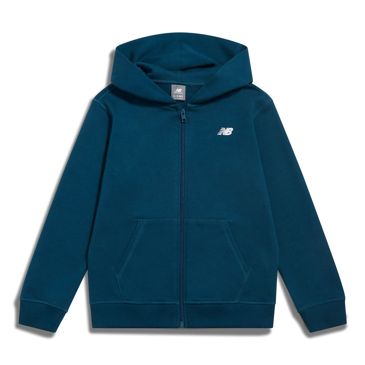 New Balance Boys' Brush Back Small Logo Full Zip Hoodie-1