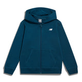 New Balance Boys' Brush Back Small Logo Full Zip Hoodie-1