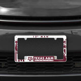 Rico Industries NCAA Texas A&M Aggies Primary 12" x 6" Chrome License Plate Frame-1
