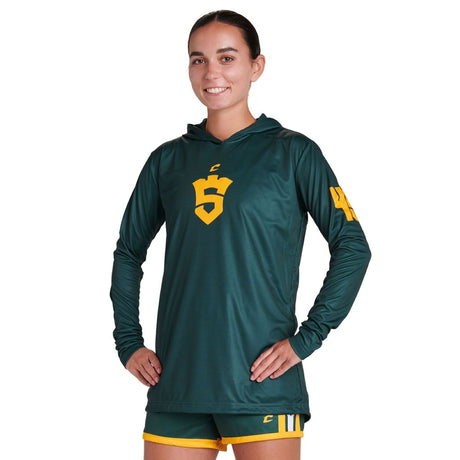 Long Sleeve Shooter Shirt With Hood Team Basketball Shooter Shirts