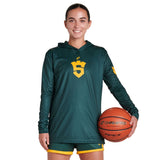 Long Sleeve Shooter Shirt With Hood Team Basketball Shooter Shirts