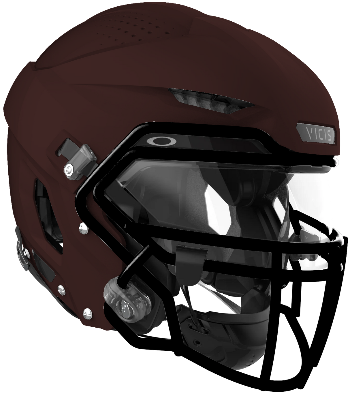 Vicis Adult Zero2 Elite Trench Football Helmet with Titanium Facemask & Oakley Eyeshield Vicis