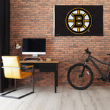 Rico Industries NHL  Boston Bruins Standard 3' x 5' Banner Flag-1