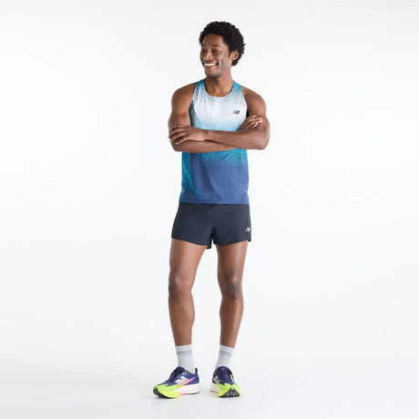 New Balance Men's Race Day Ultra Light Printed Singlet-1
