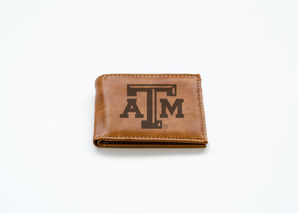 Rico Industries NCAA Texas A&M Aggies  Laser Engraved Billfold Wallet-2