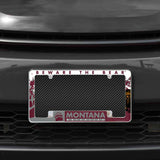 Rico Industries NCAA Montana Grizzlies Primary 12" x 6" Chrome License Plate Frame-1