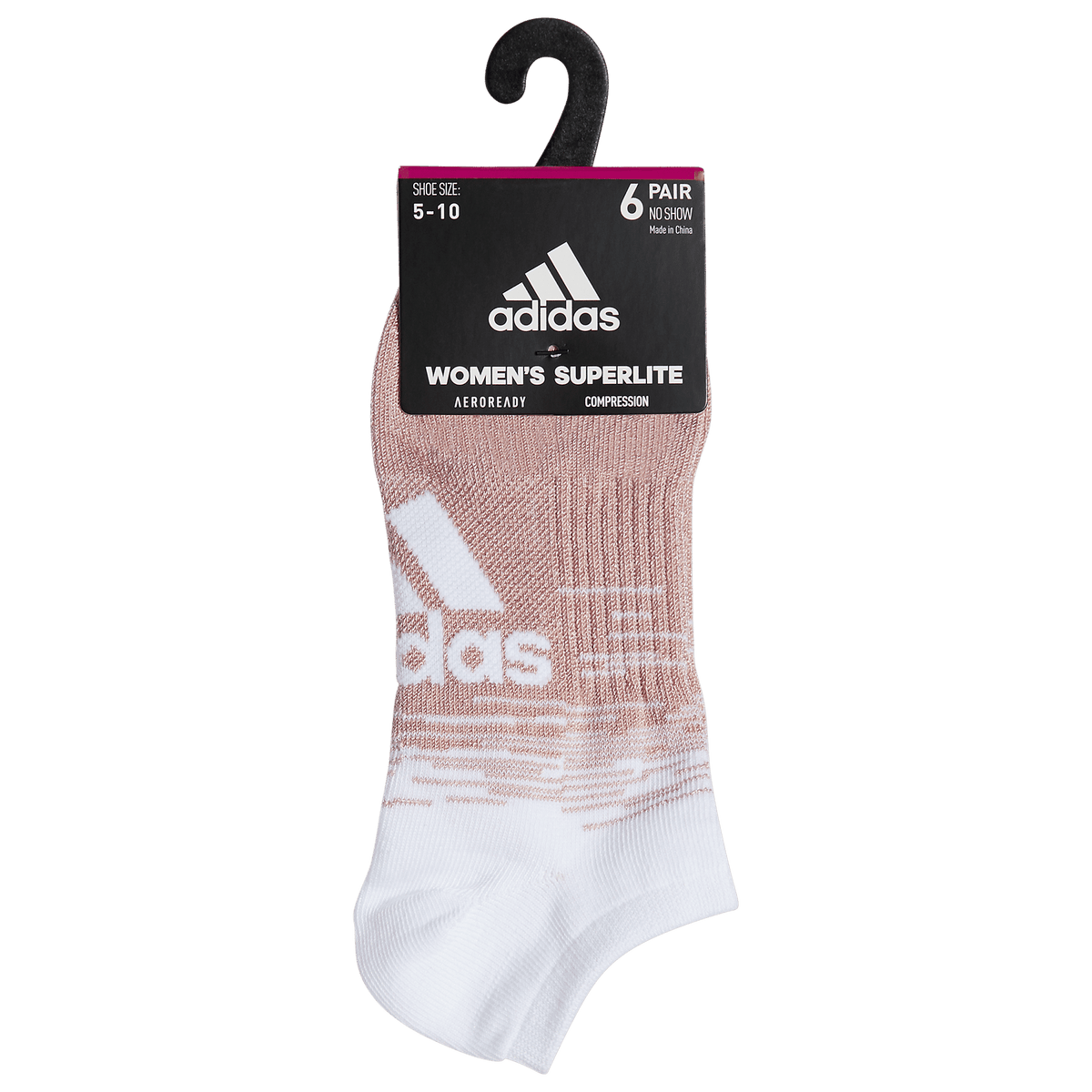 adidas Women's Superlite Badge of Sport 2 6-Pack No Show-7