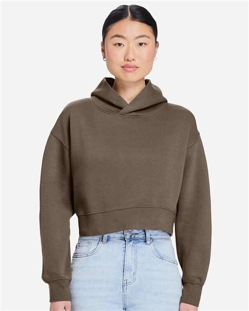 Lane Seven Women's Relaxed Cropped Hoodie Sweatshirt-3