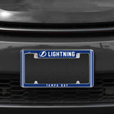 Rico Industries NHL  Tampa Bay Lightning Classic 12" x 6" Chrome License Plate Frame-1