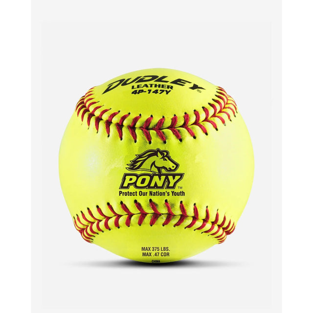 Dudley One Dozen Pony League Leather Fastpitch Softballs