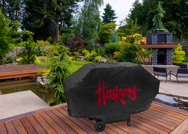 Rico Industries NCAA Nebraska Cornhuskers Black Deluxe Grill Cover-1