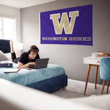 Rico Industries NCAA Washington Huskies Standard 3' x 5' Banner Flag-3