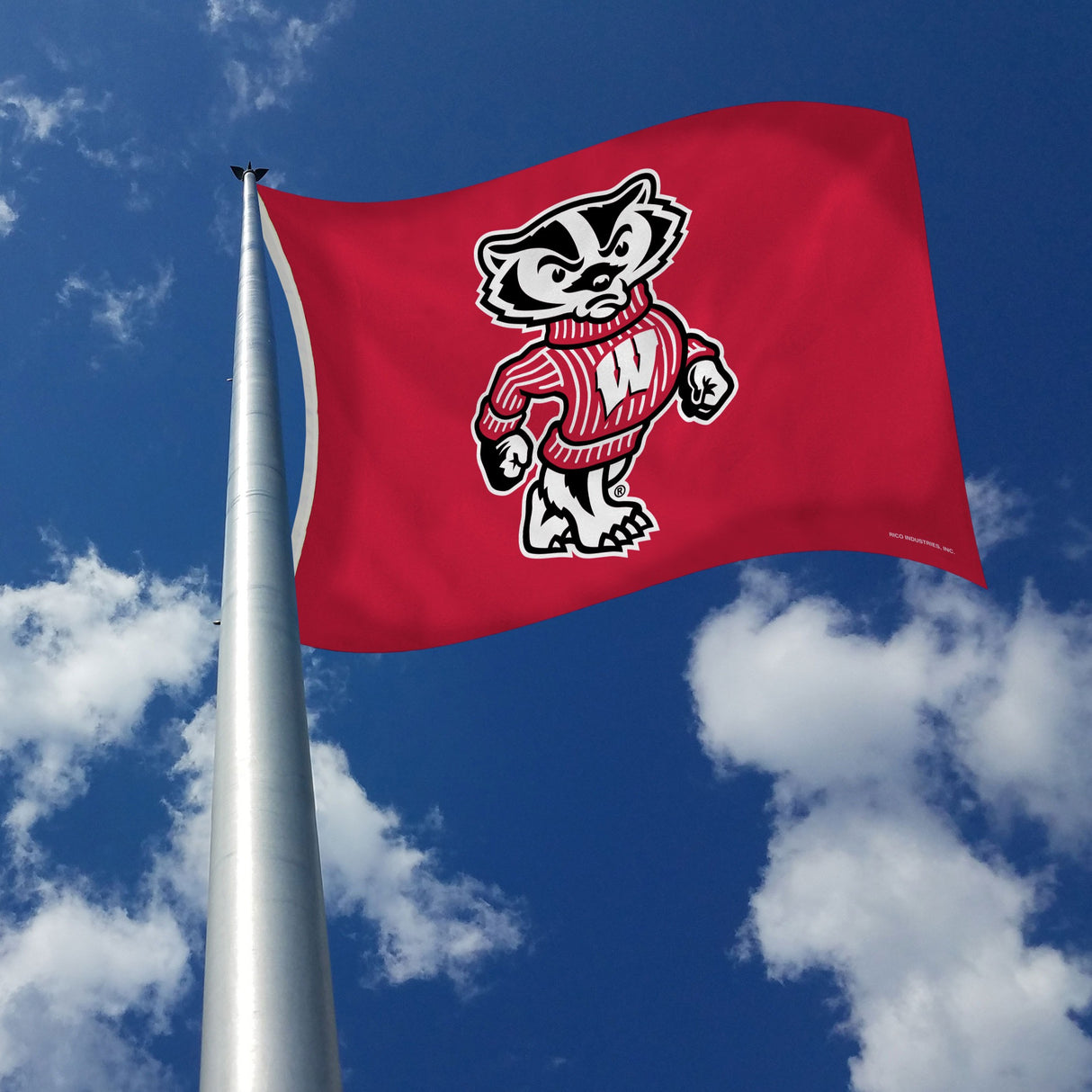 Rico Industries NCAA Wisconsin Badgers Standard 3' x 5' Banner Flag-2