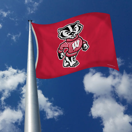 Rico Industries NCAA Wisconsin Badgers Standard 3' x 5' Banner Flag-2