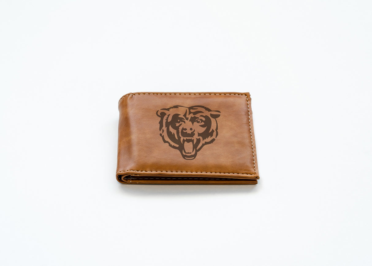Rico Industries NFL  Chicago Bears  Laser Engraved Billfold Wallet-2