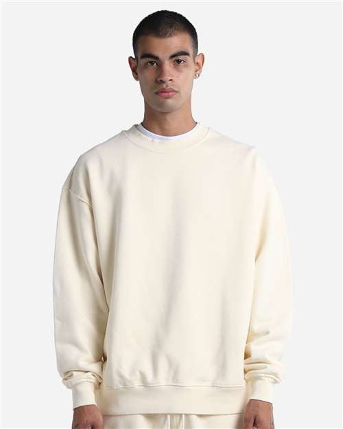Shaka Wear Men's Max Heavy Garment-Dyed Crewneck Sweatshirt-1