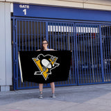 Rico Industries NHL  Pittsburgh Penguins Standard 3' x 5' Banner Flag-4