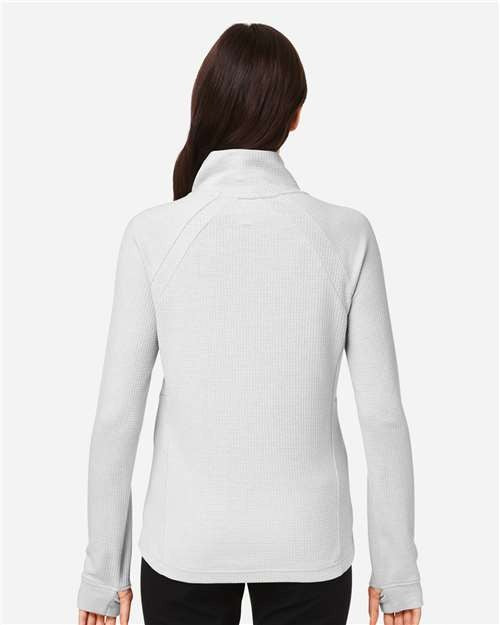 North End Women's Rhythm Waffle Cross-Neck Pullover-5