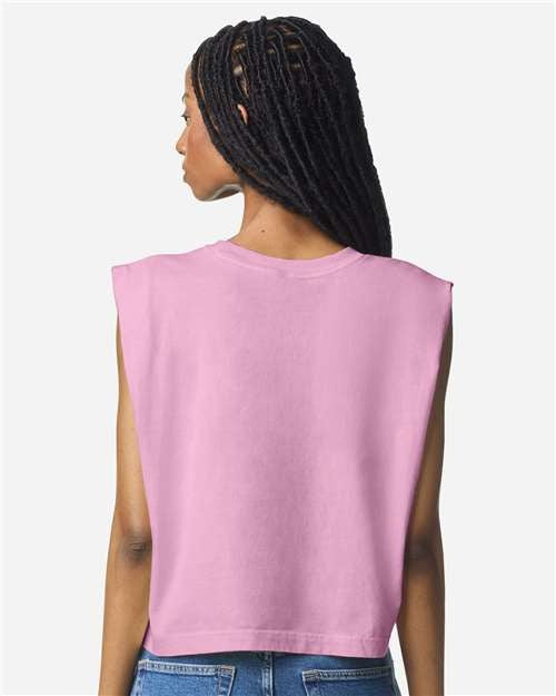 American Apparel Women's Garment-Dyed Heavyweight Muscle Tee-5