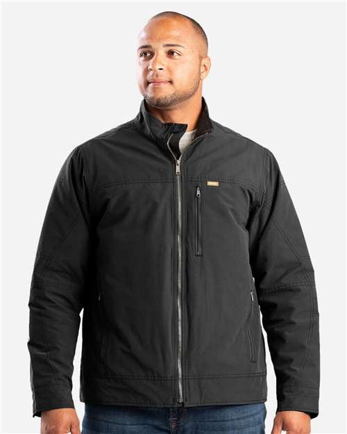 Berne Apparel Men's Highland Quilt-Lined Micro-Duck Jacket-1